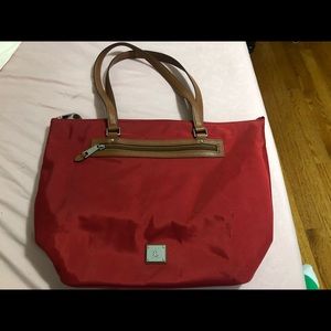 Ralph Lauren Red tote bag.